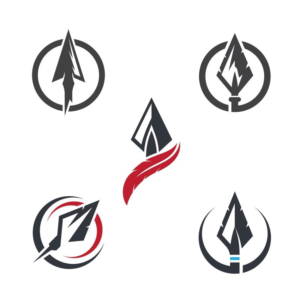 Spear logo images illustration vector