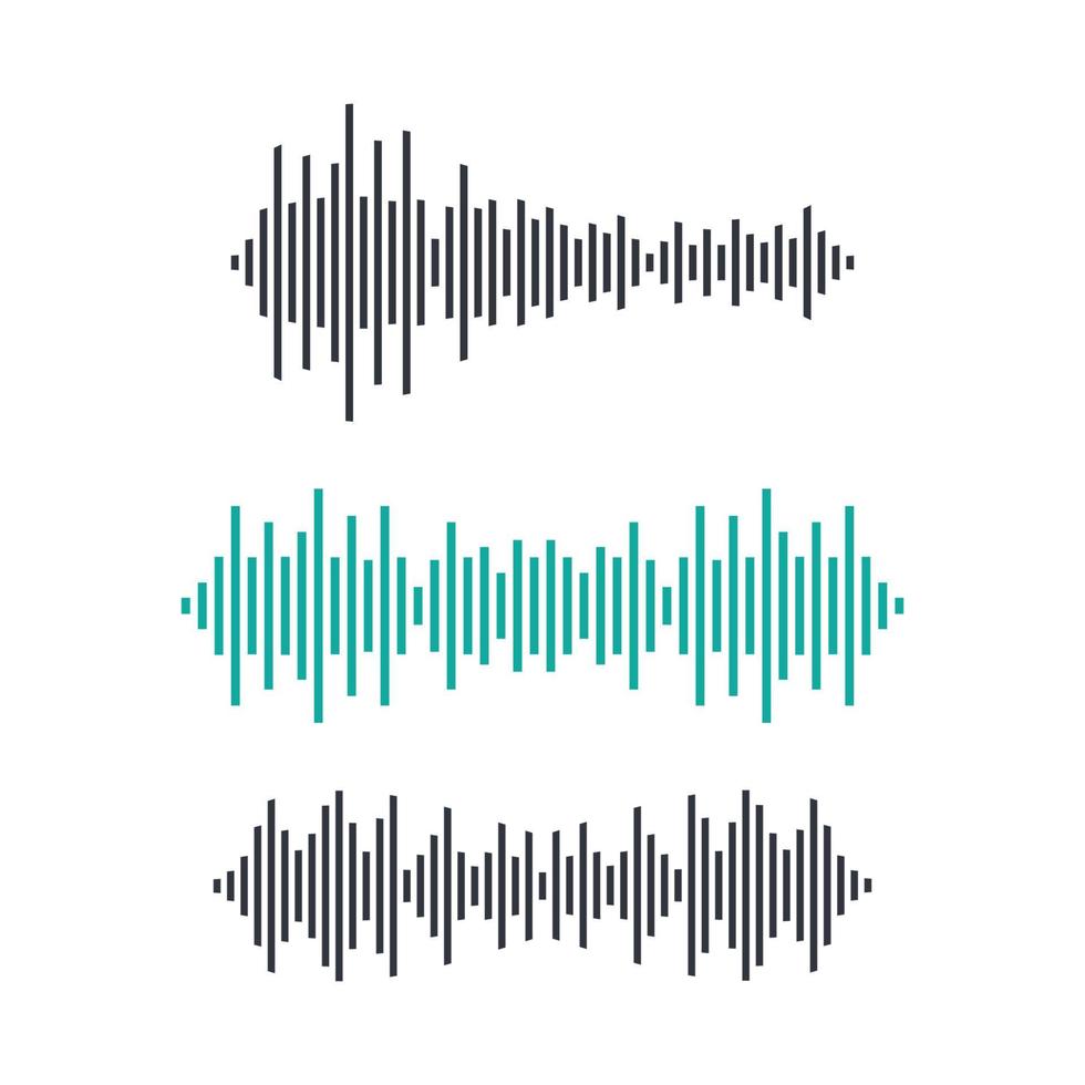 Sound wave images vector