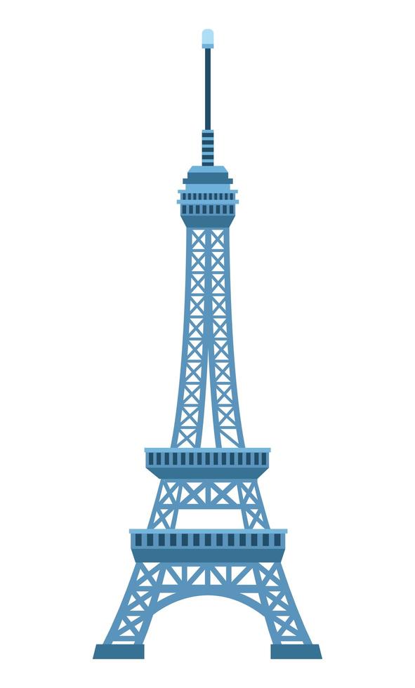 tower eiffel monument vector