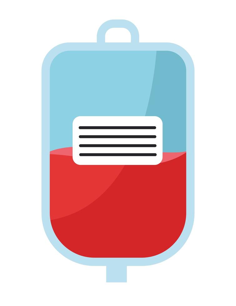 bolsa de donación de sangre vector