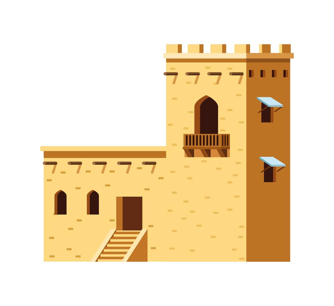 muslim architecture building vector