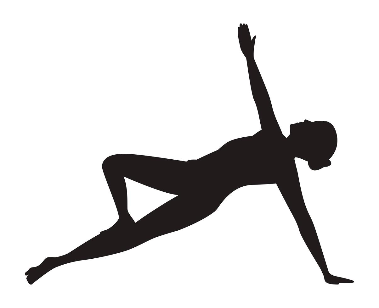 forearm yoga pose vector