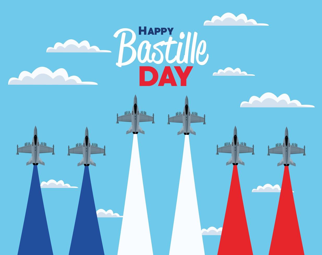 bastille day air force vector