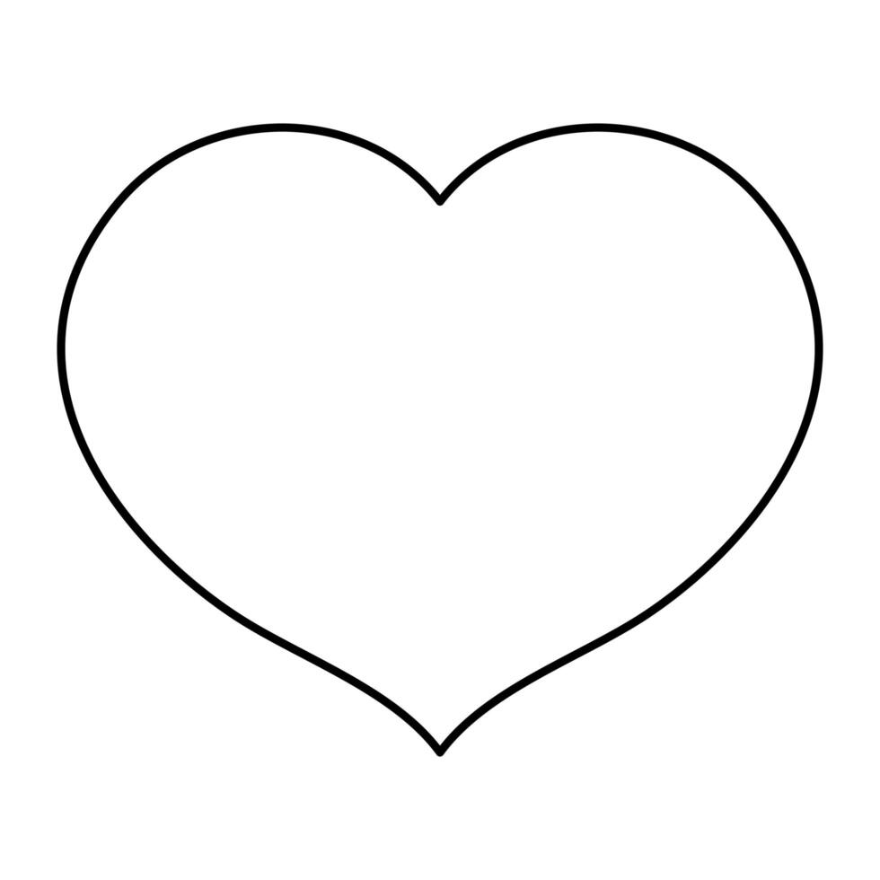 heart love romantic isolated icon vector