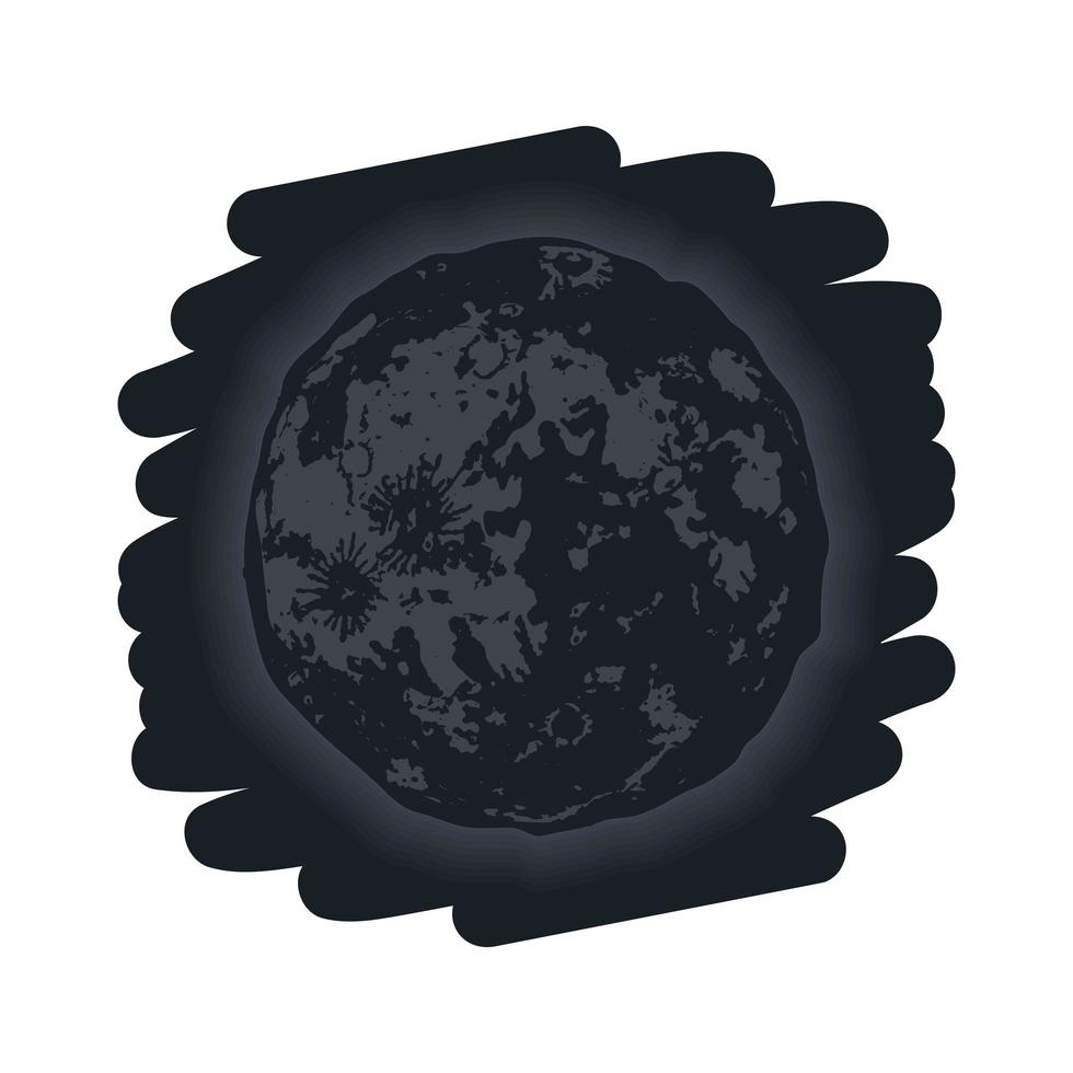 new moon phase vector