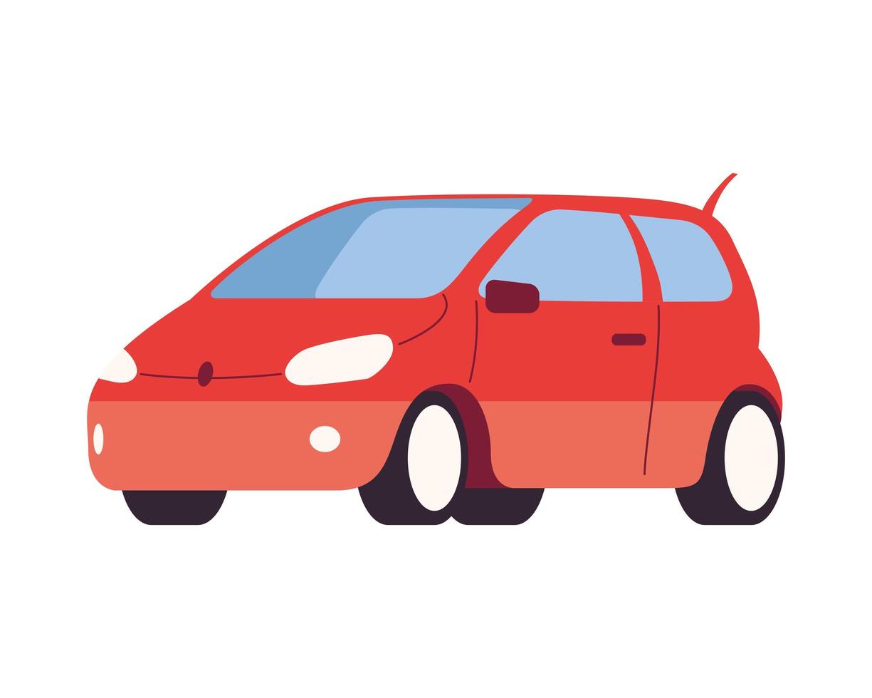 red car vehicle vector