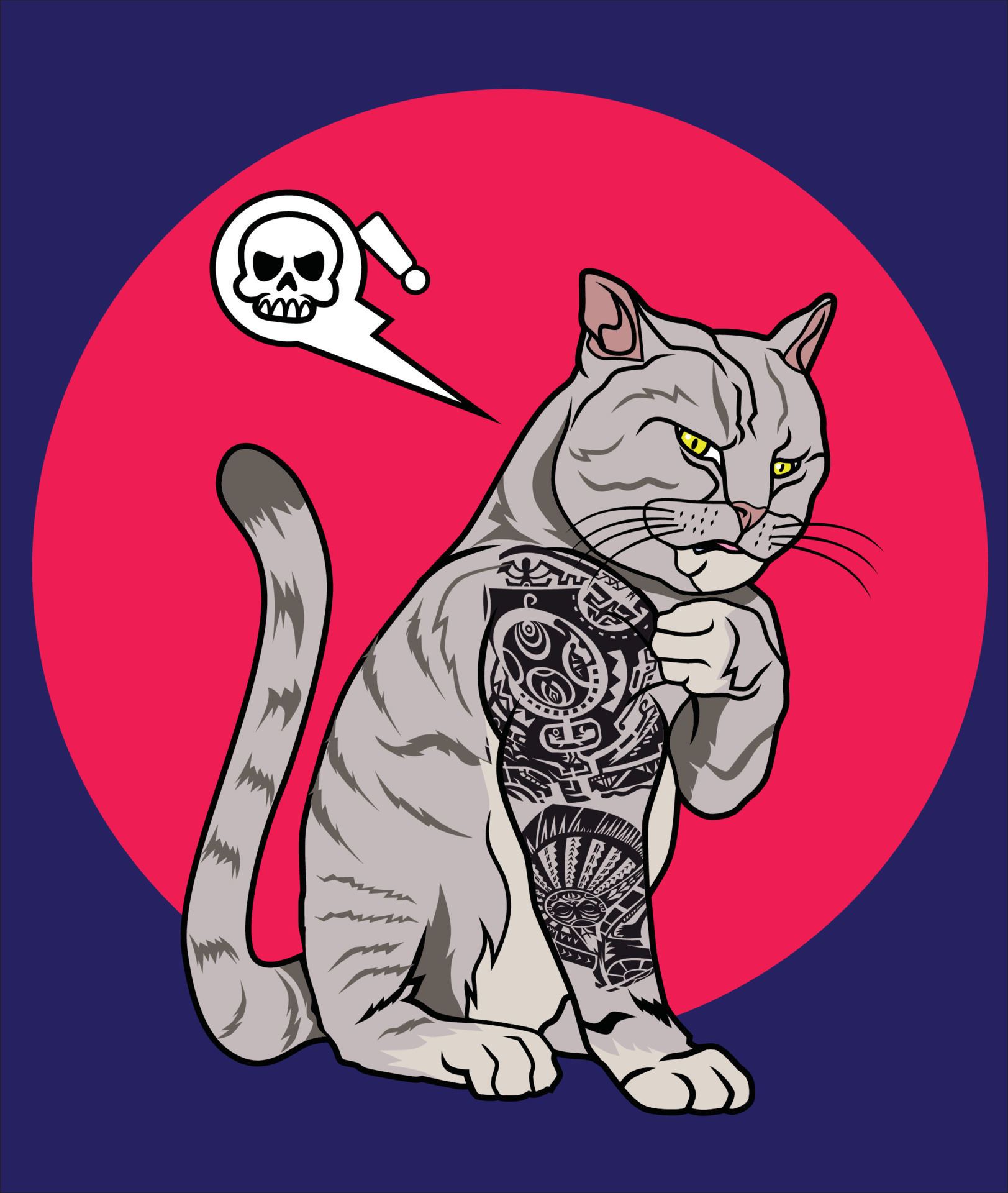 gangster cat tattoo 3687924 Vector Art at Vecteezy gangster cat tattoo 3687924 Vector Art at Vecteezy