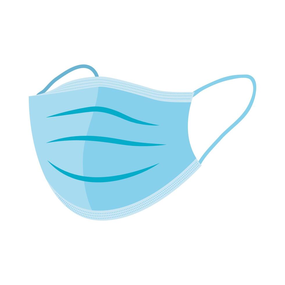medical mask accessory isolated icon vector