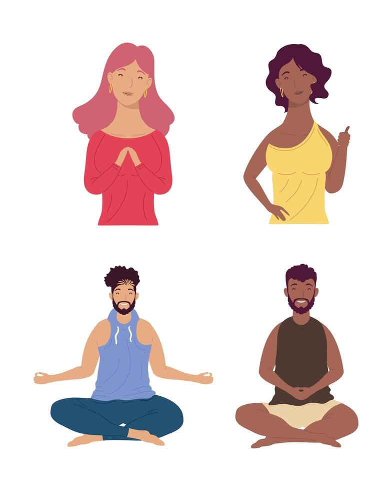 girls and boys vector