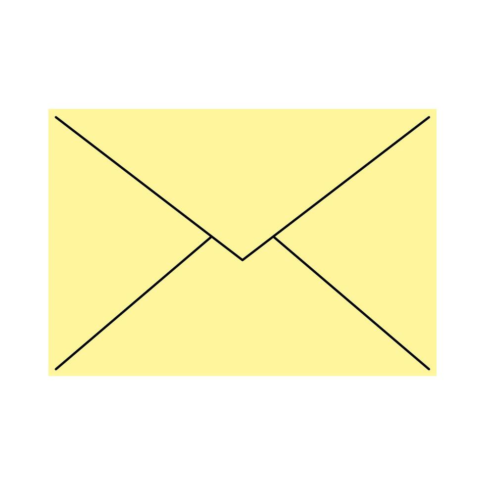envelope mail icon vector