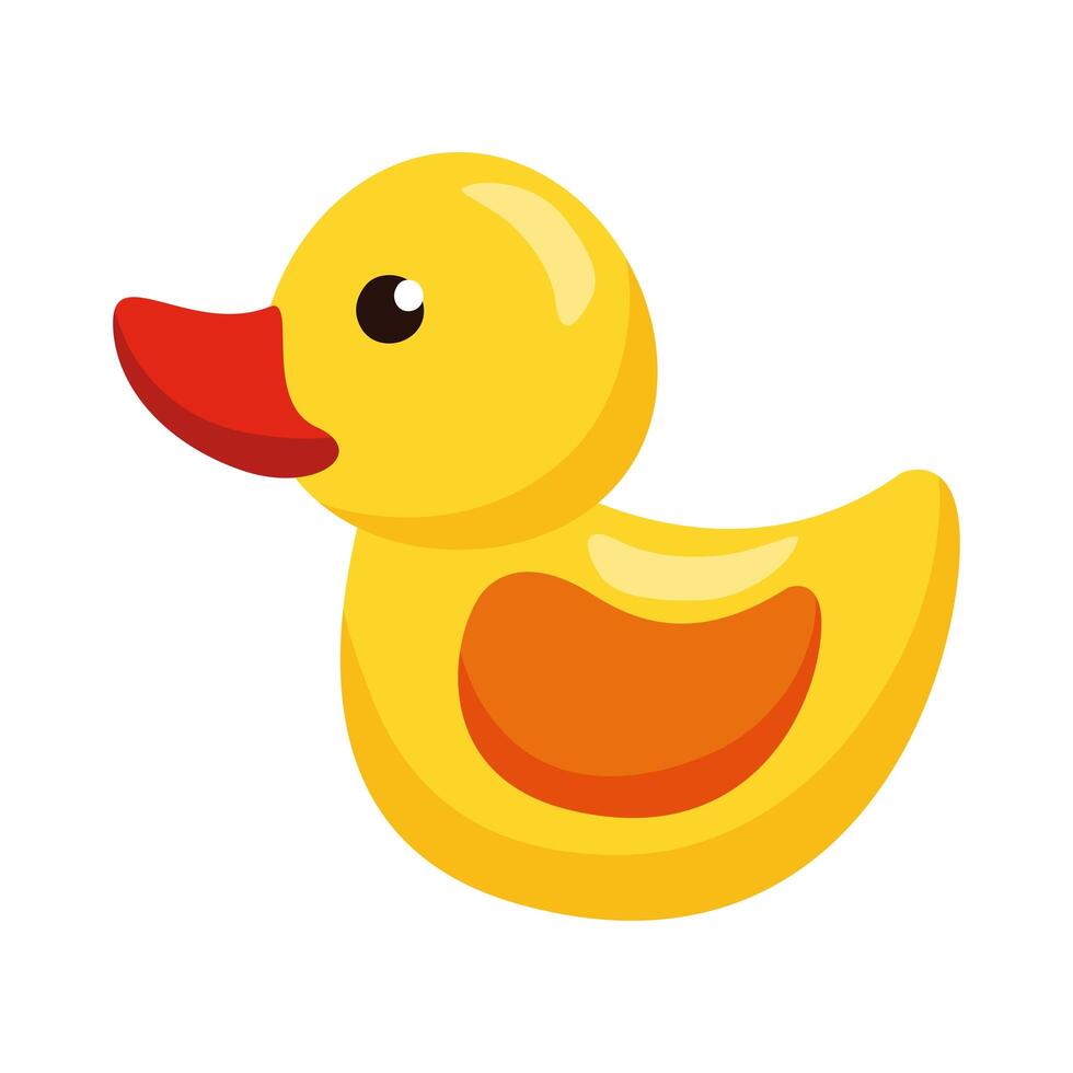 duck kids toy vector