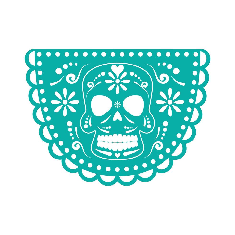 green mexican garland vector