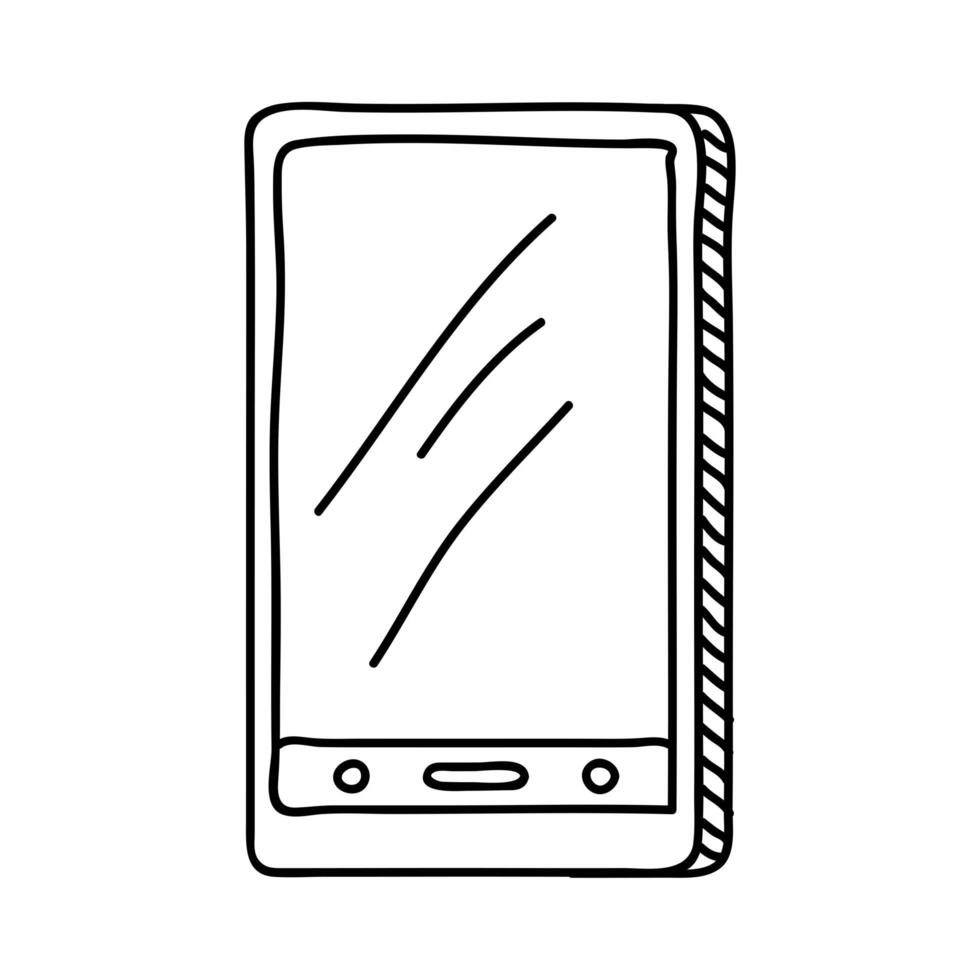 smartphone device doodle vector