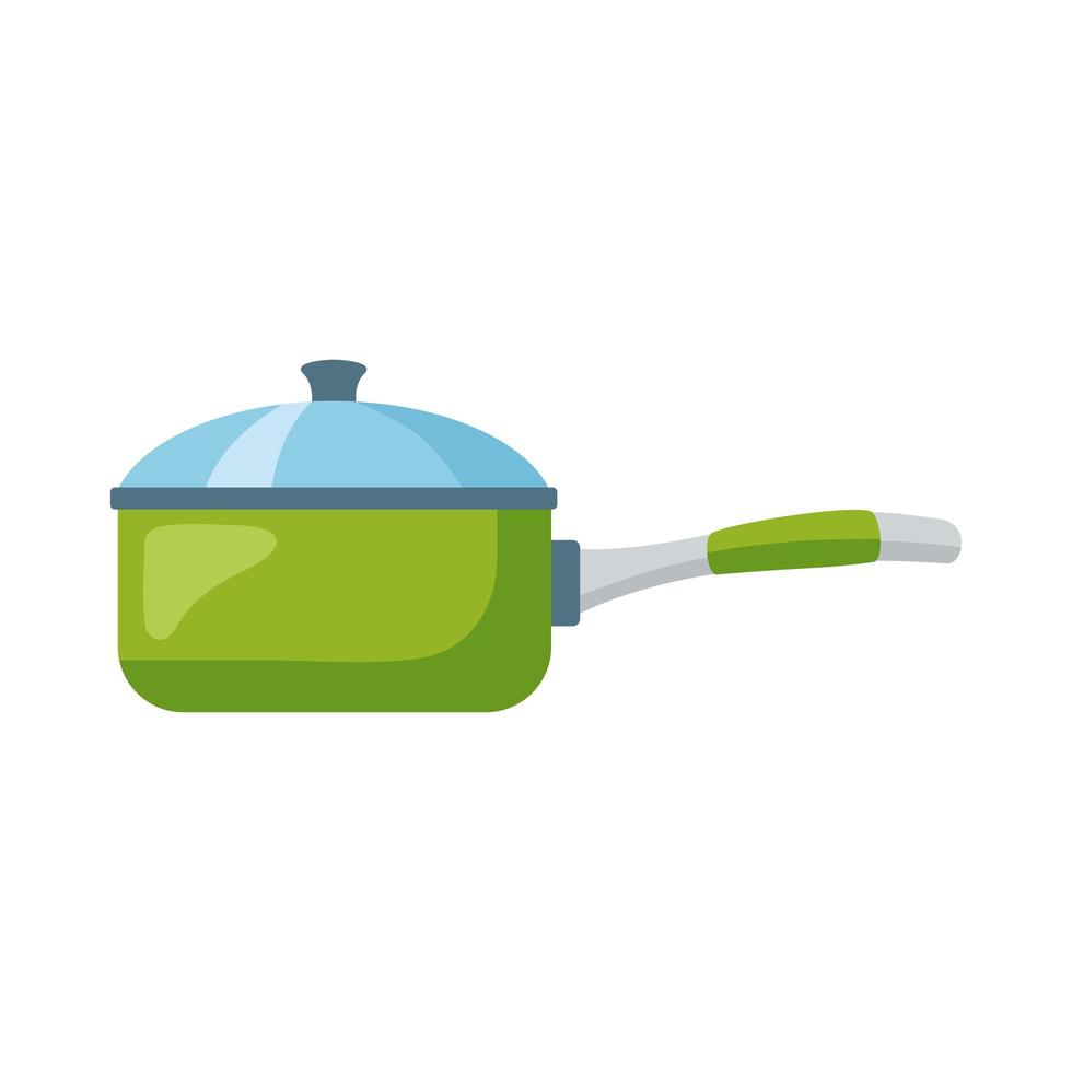 kitchen handle pot vector