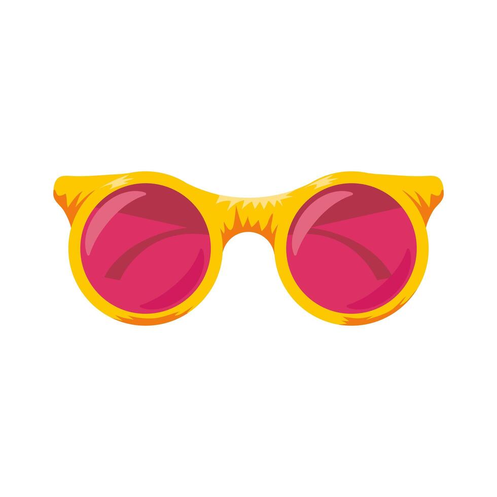 yellow sunglasses accessory vector