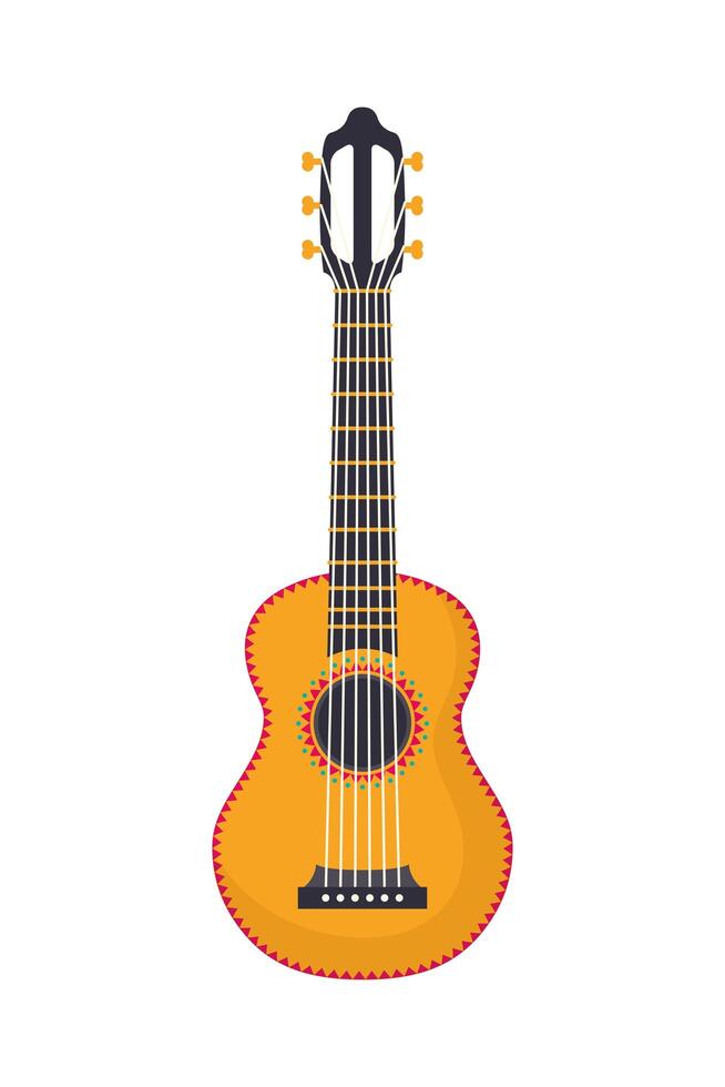 instrumento musical de guitarra vector