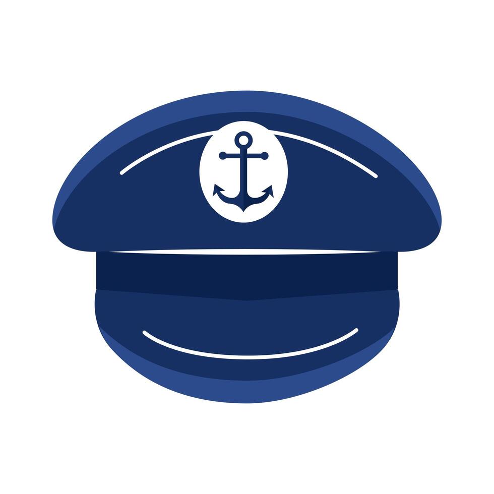 hat nautical icon vector