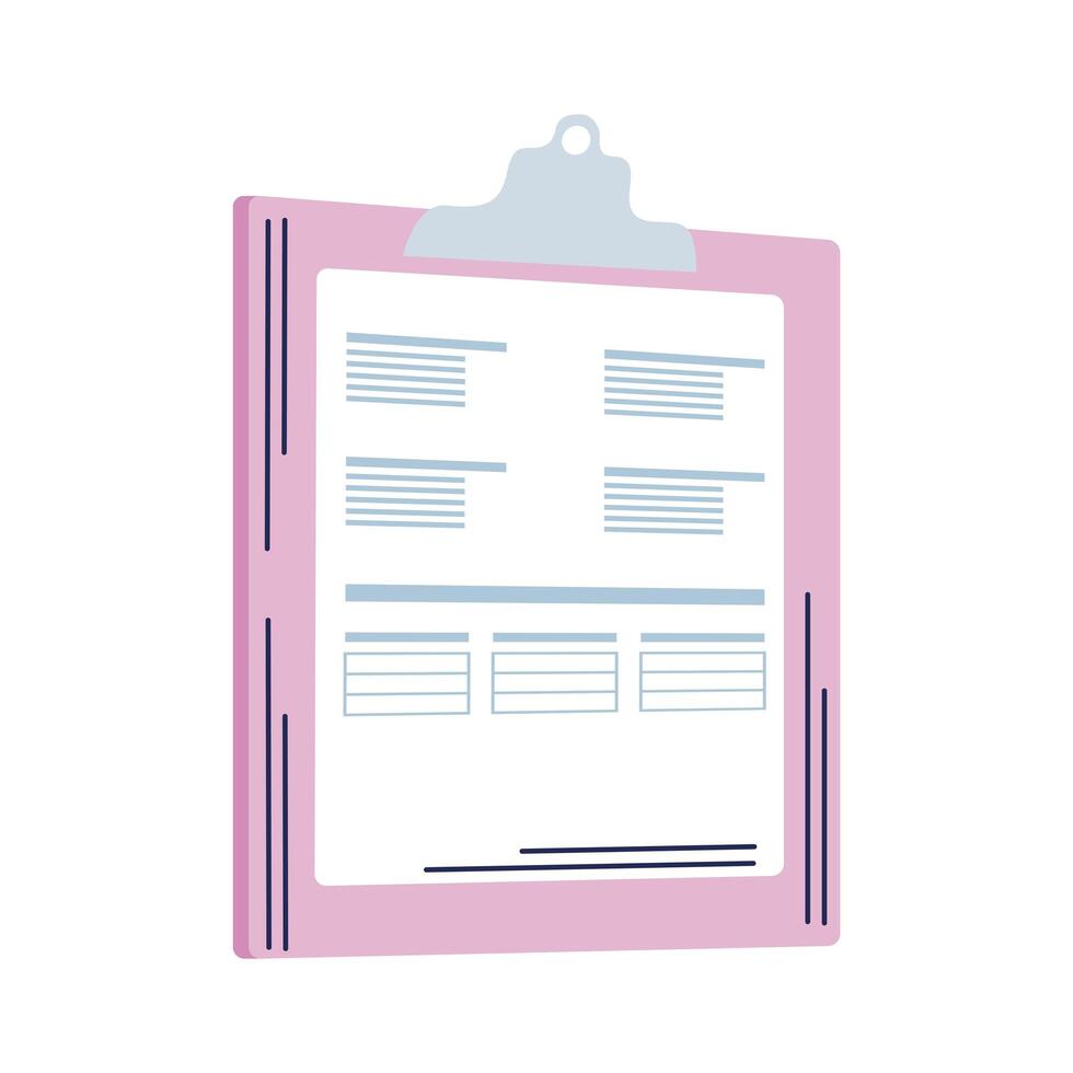 checklist clipboard document vector
