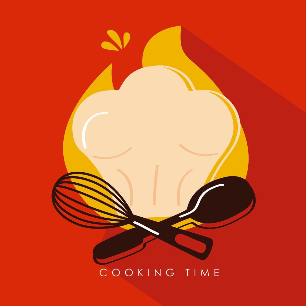 label chef hat vector