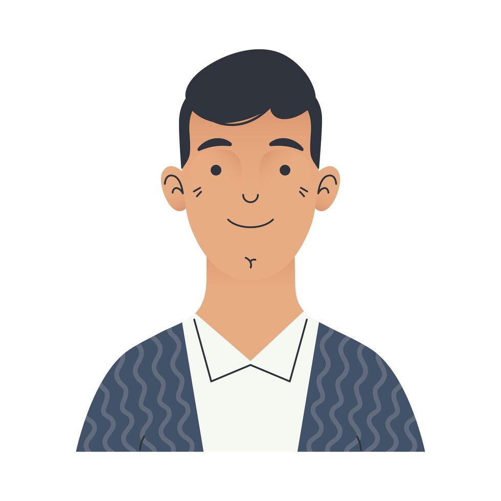 man avatar character vector