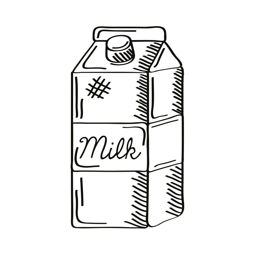 box milk product vector