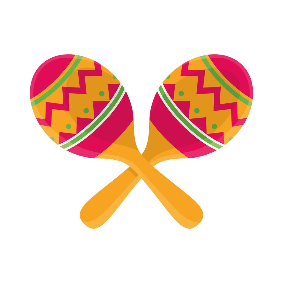 instrumentos de maracas mexicanos vector