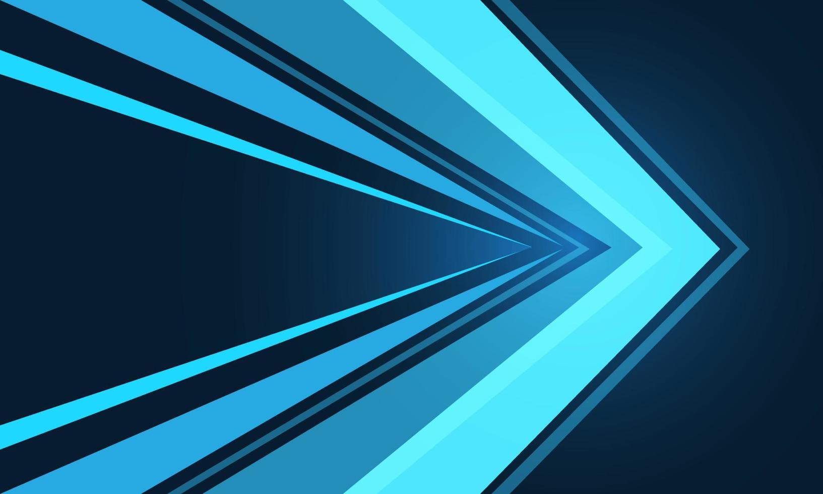 abstracto azul luz flecha velocidad dirección diseño gráfico geométrico moderno tecnología futurista fondo vector