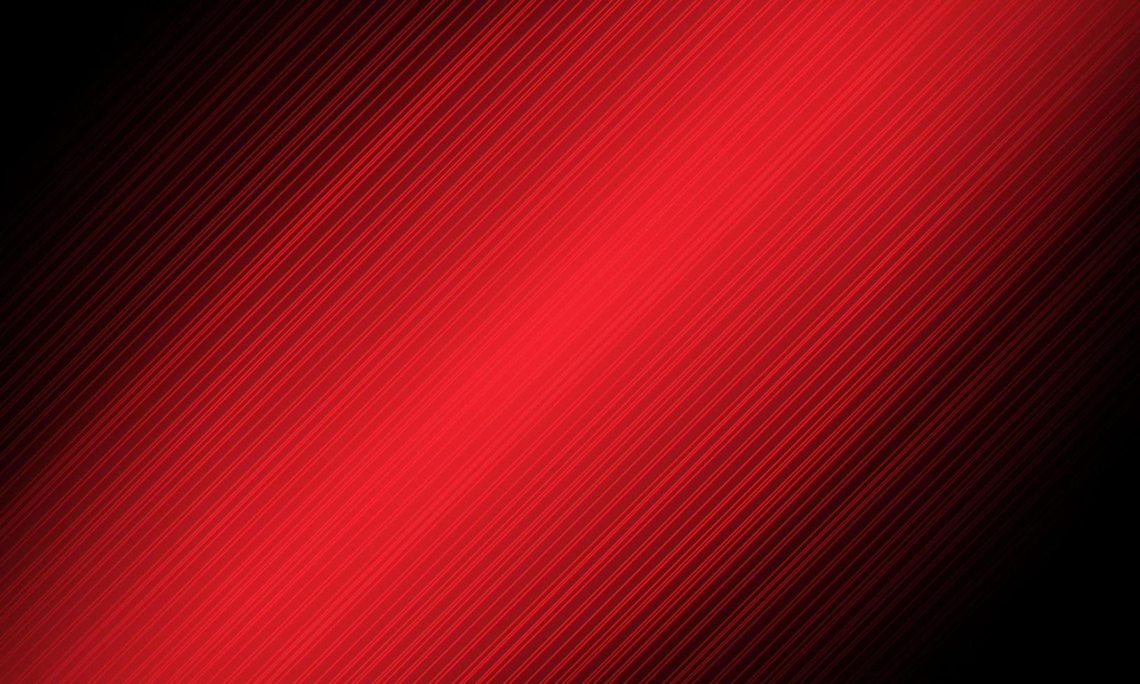 líneas rojas abstractas velocidad dinámica en vector de fondo negro