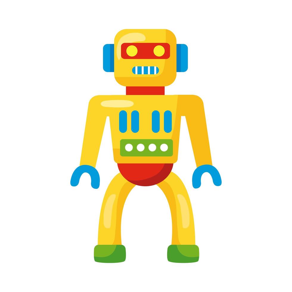 robot de juguete para niños vector