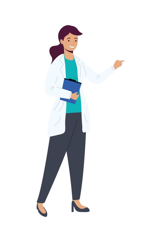 female scientific character vector