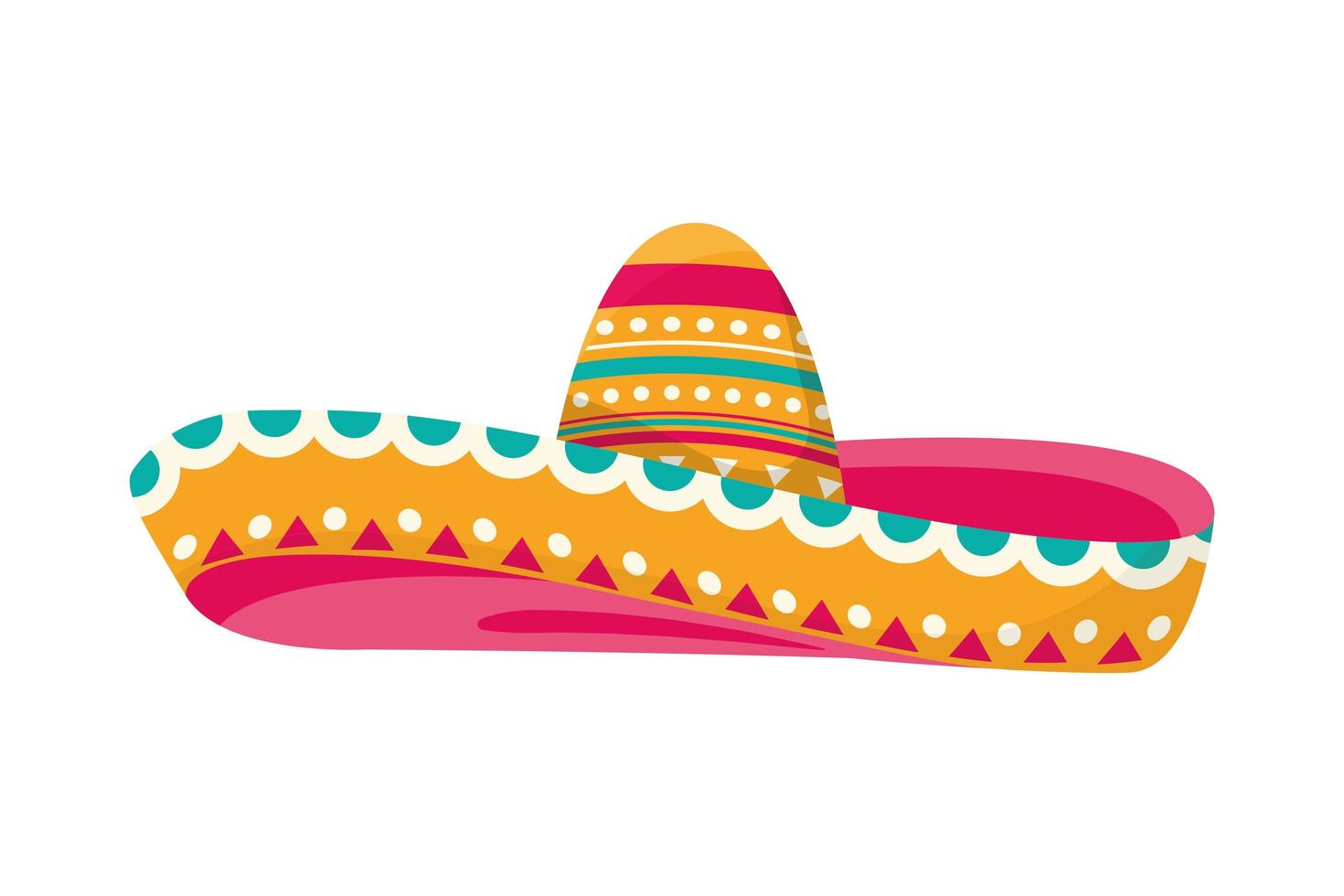 sombrero de mariachi mexicano vector