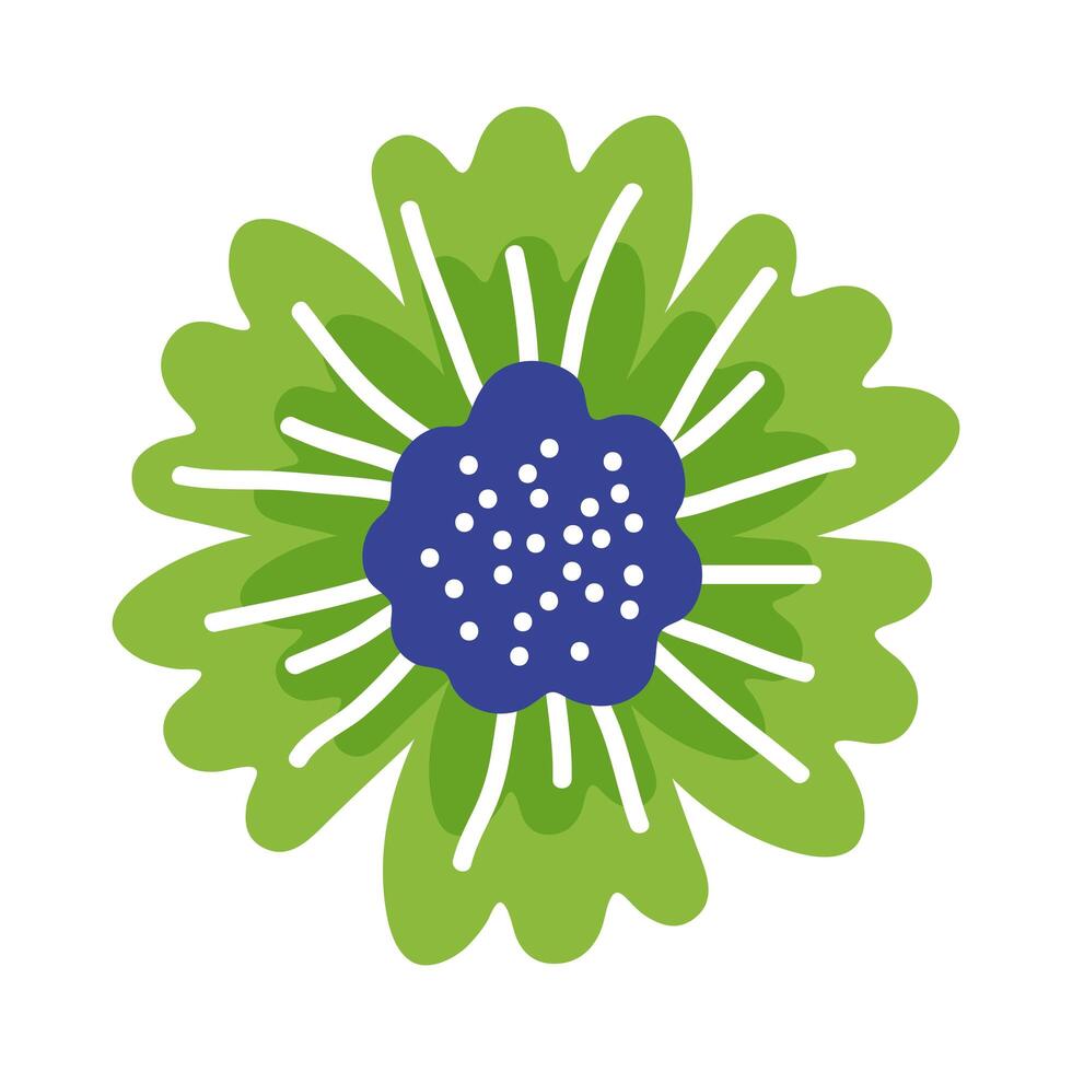 green spring flower vector