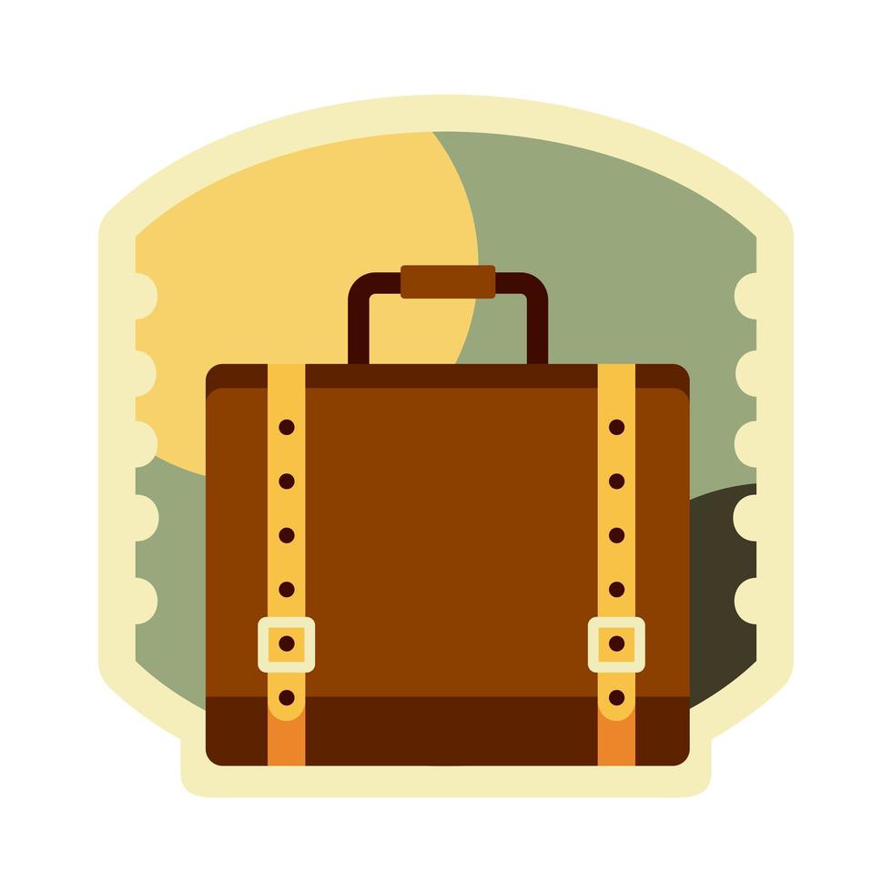 suitcase travel sticker 3689551 Vector Art at Vecteezy