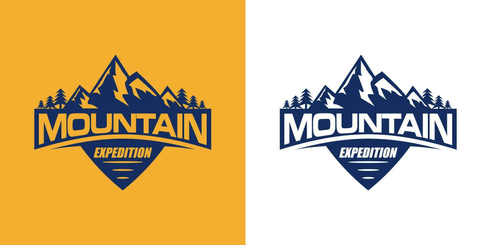 mountain logo vector