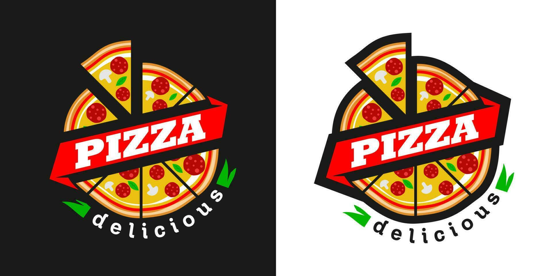 pizza logo vector