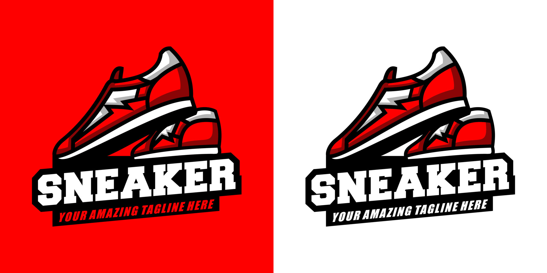 sneaker logo vector 3689657 Vector Art at Vecteezy