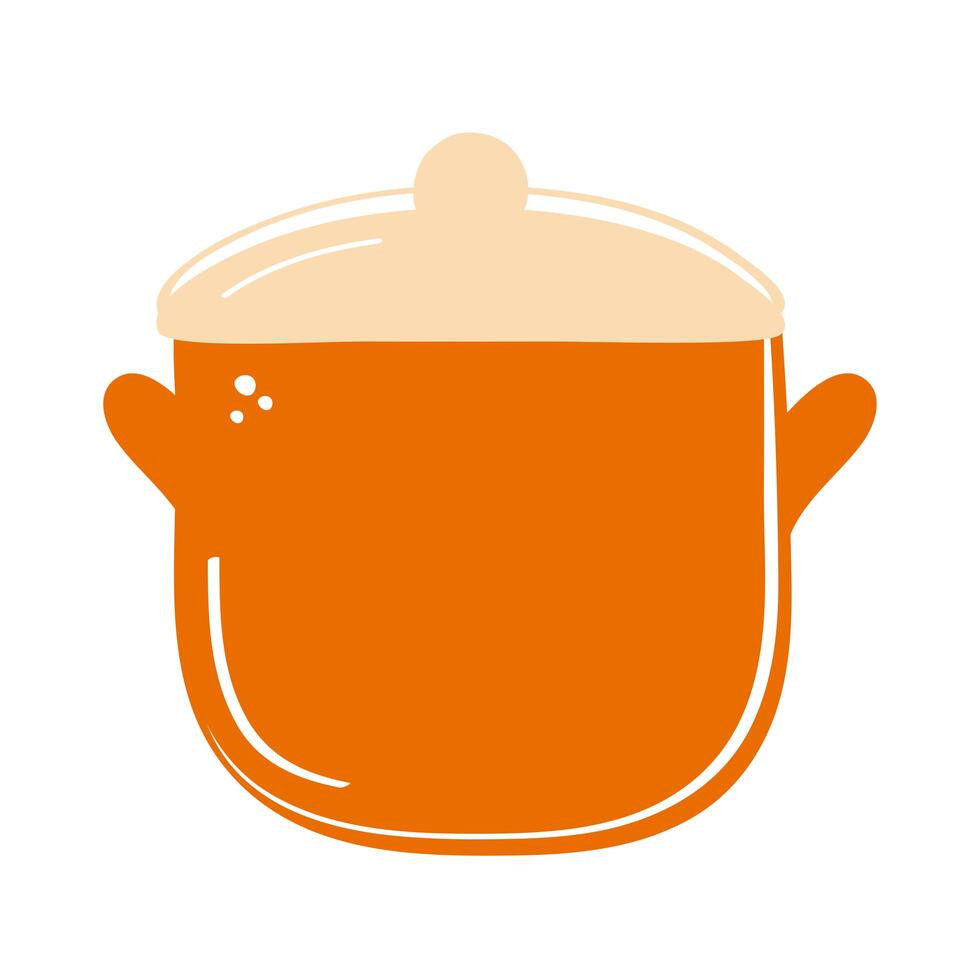 pot kitchen tool vector