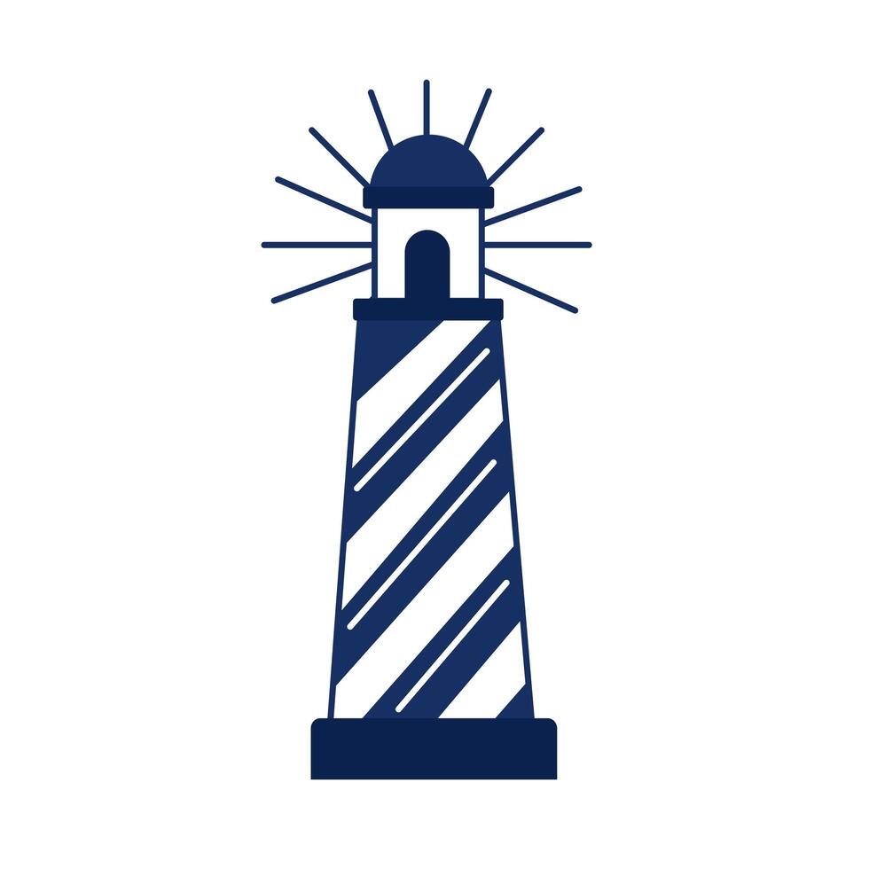 lighthouse nautical icon vector