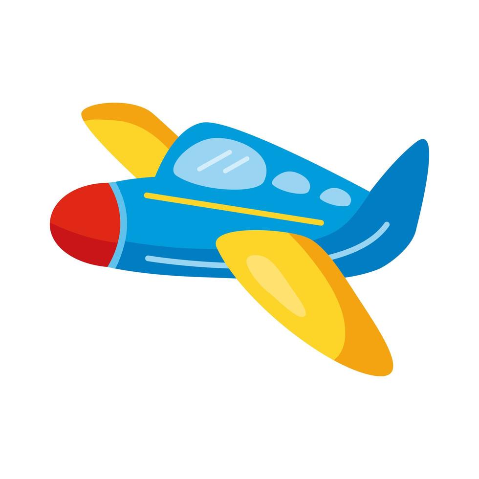 avión de juguete para niños vector