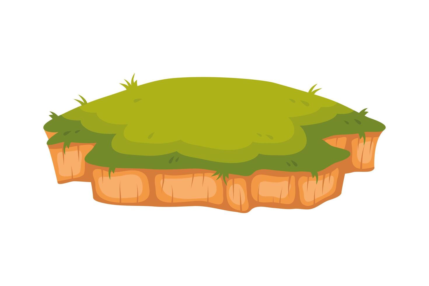 terrain island scene vector