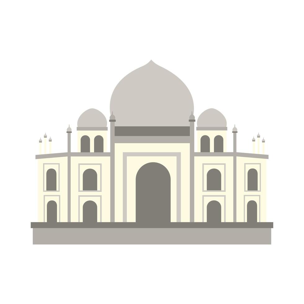 taj mahal mosque vector