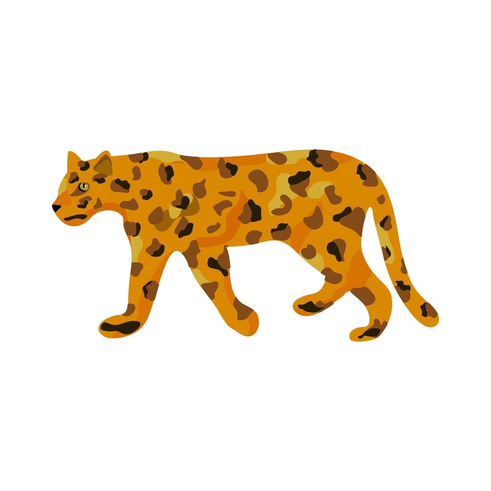 wild leopard animal vector