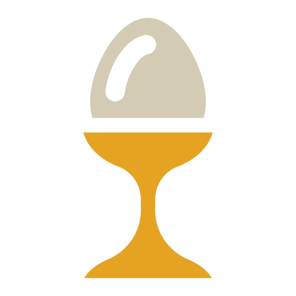 boiled egg icon vector