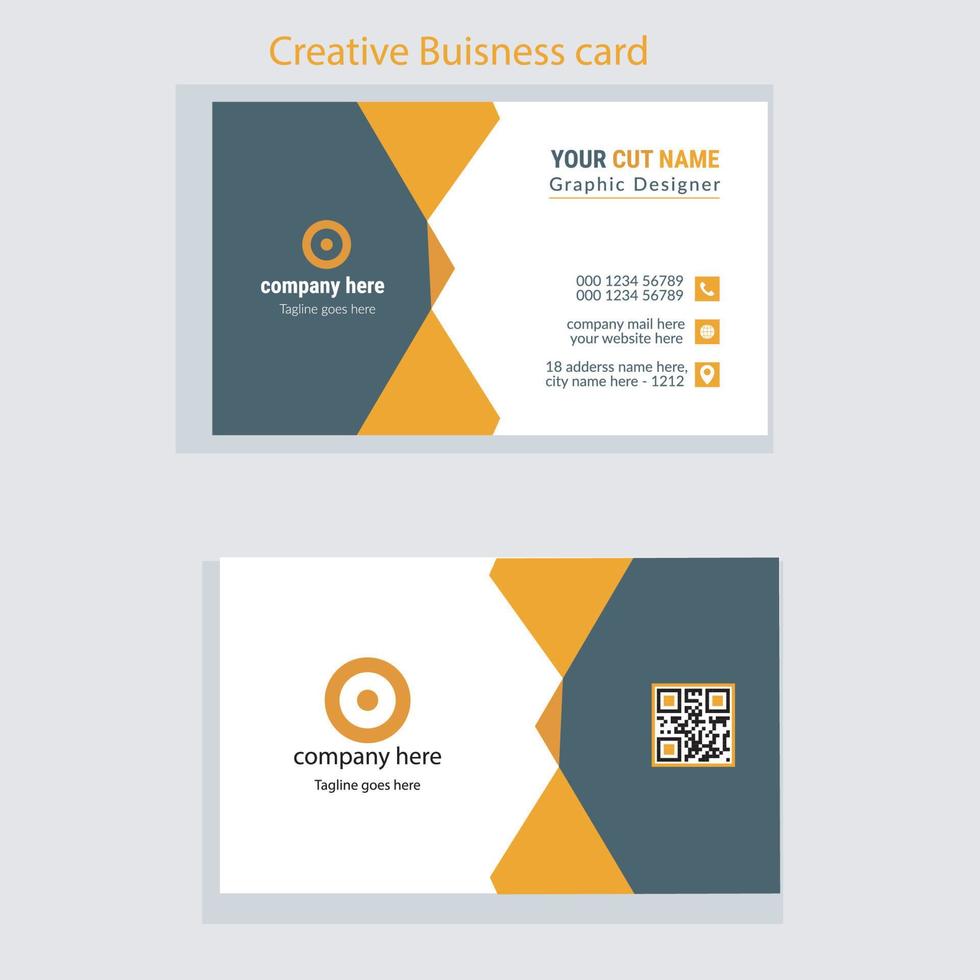 Creative Business card Template vector