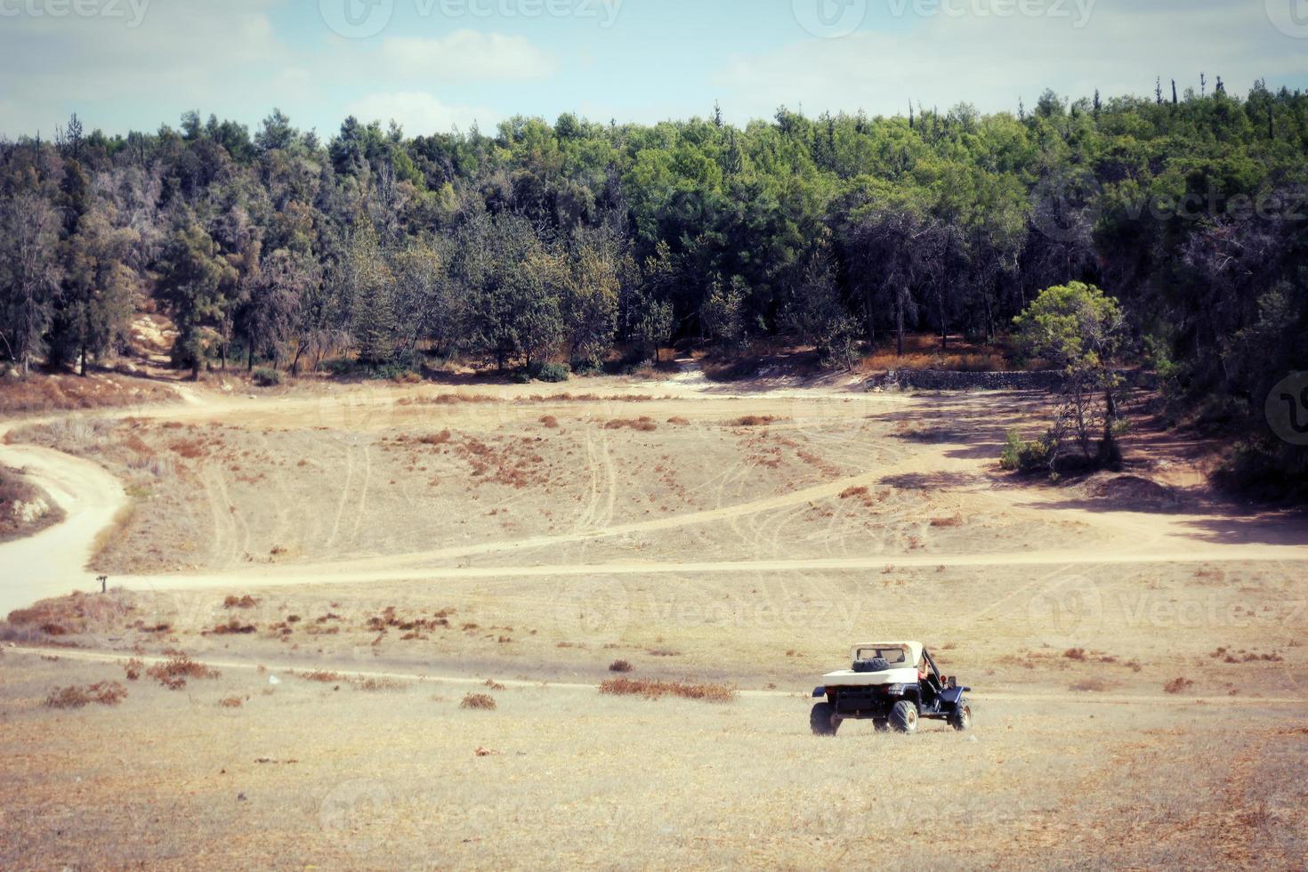 Buggy car at a rural area photo