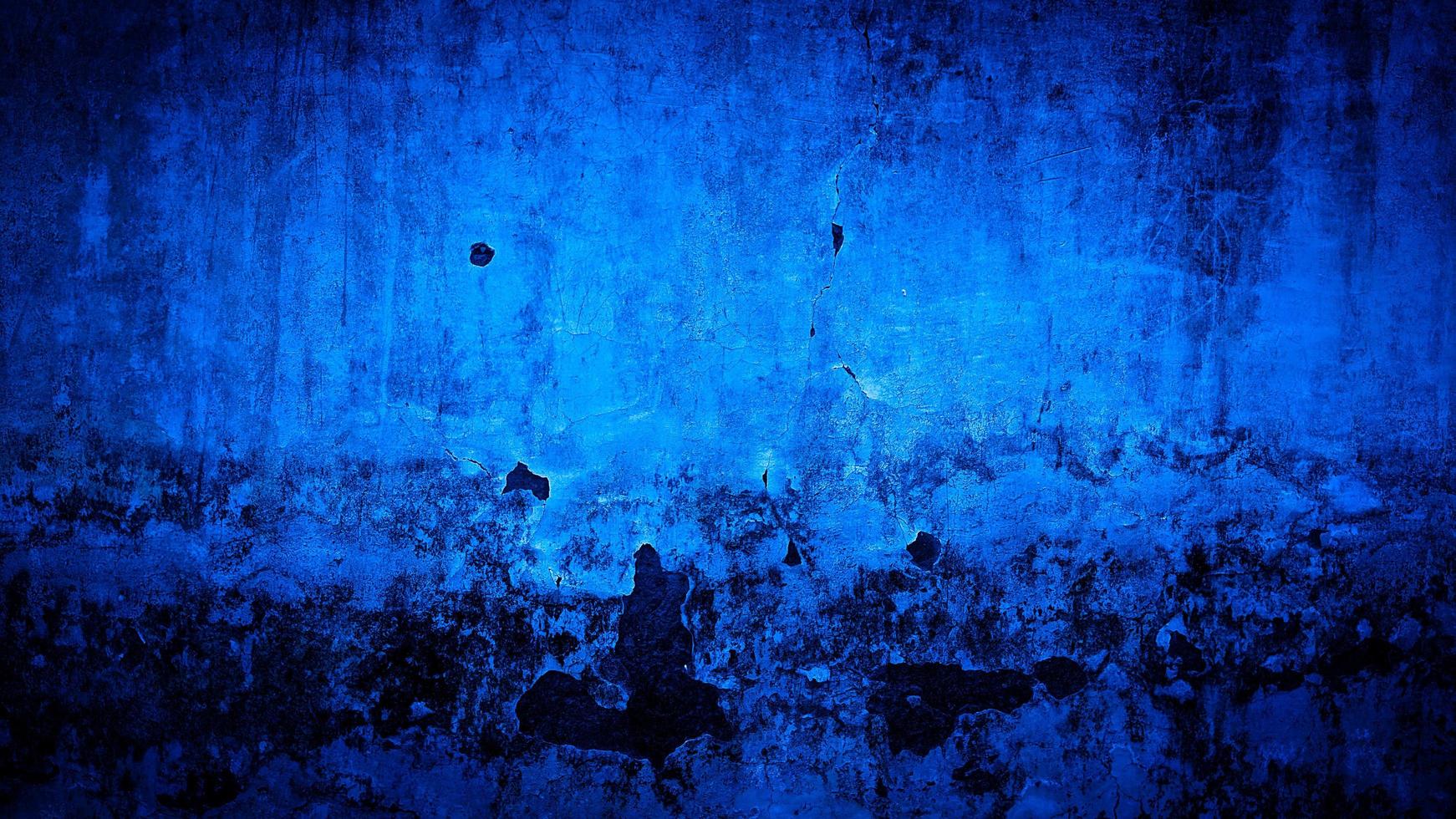 Fondo de grunge de color de pared azul foto