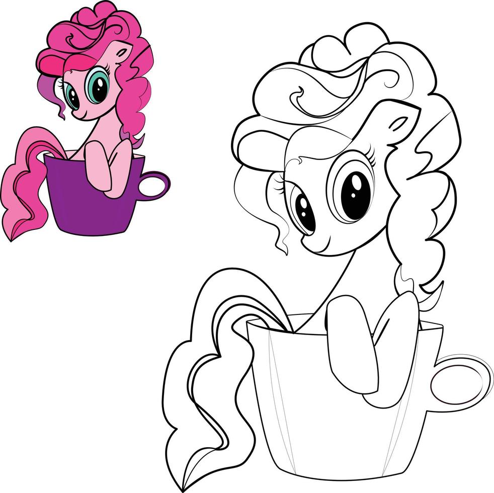 Cute Girls Coloring Pages for kids 17043489 Vector Art at Vecteezy