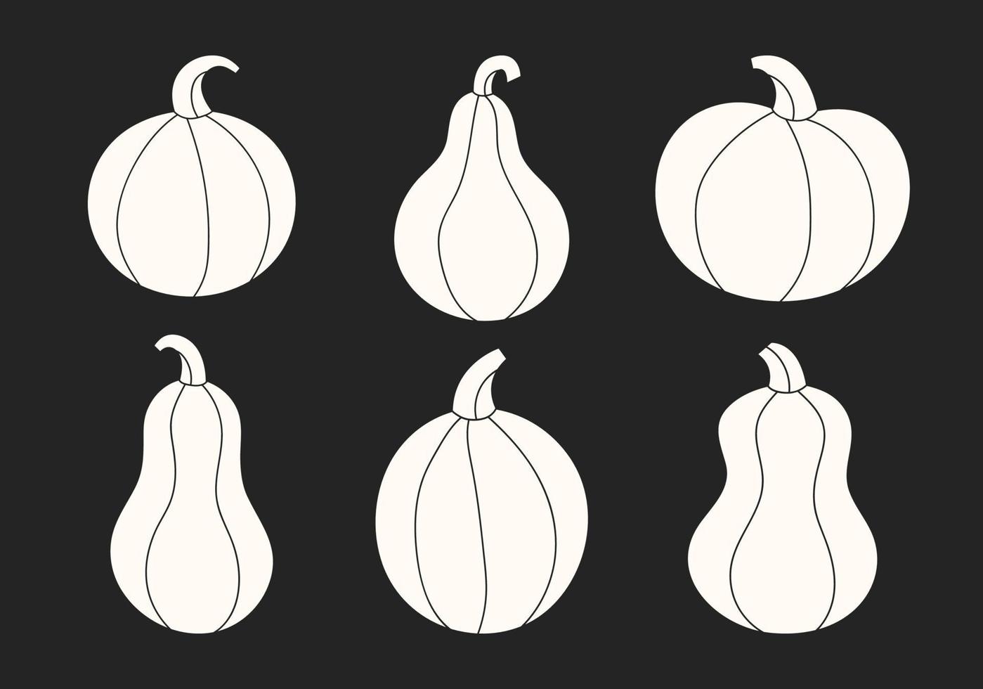 calabazas silueta cameo sublimación vector