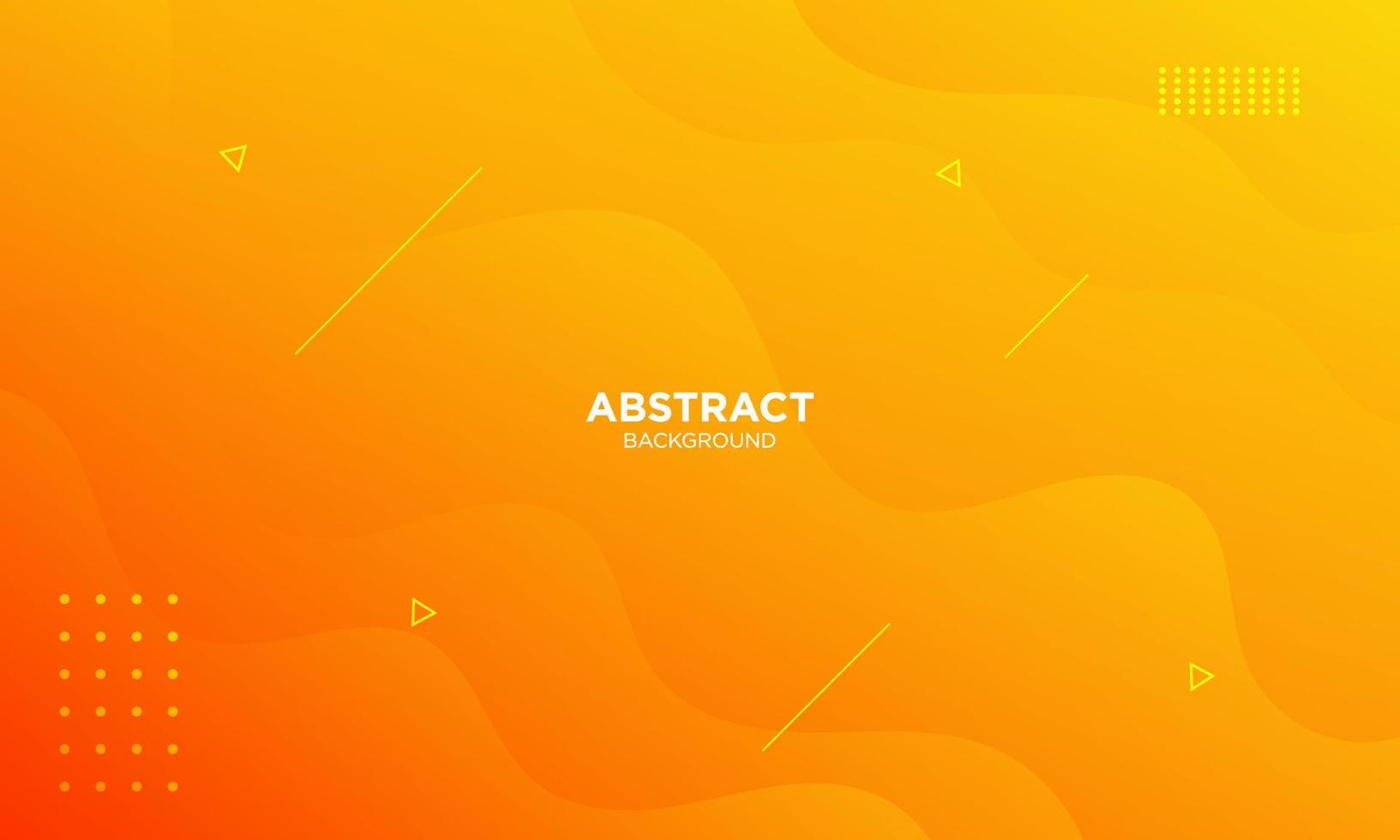 Abstract Orange Fluid Wave Background vector