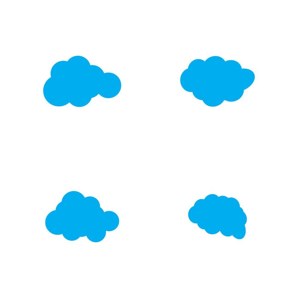 Cloud template vector